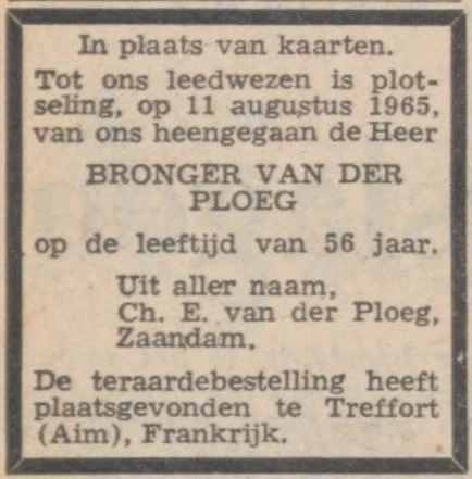 Bronger van der Ploeg